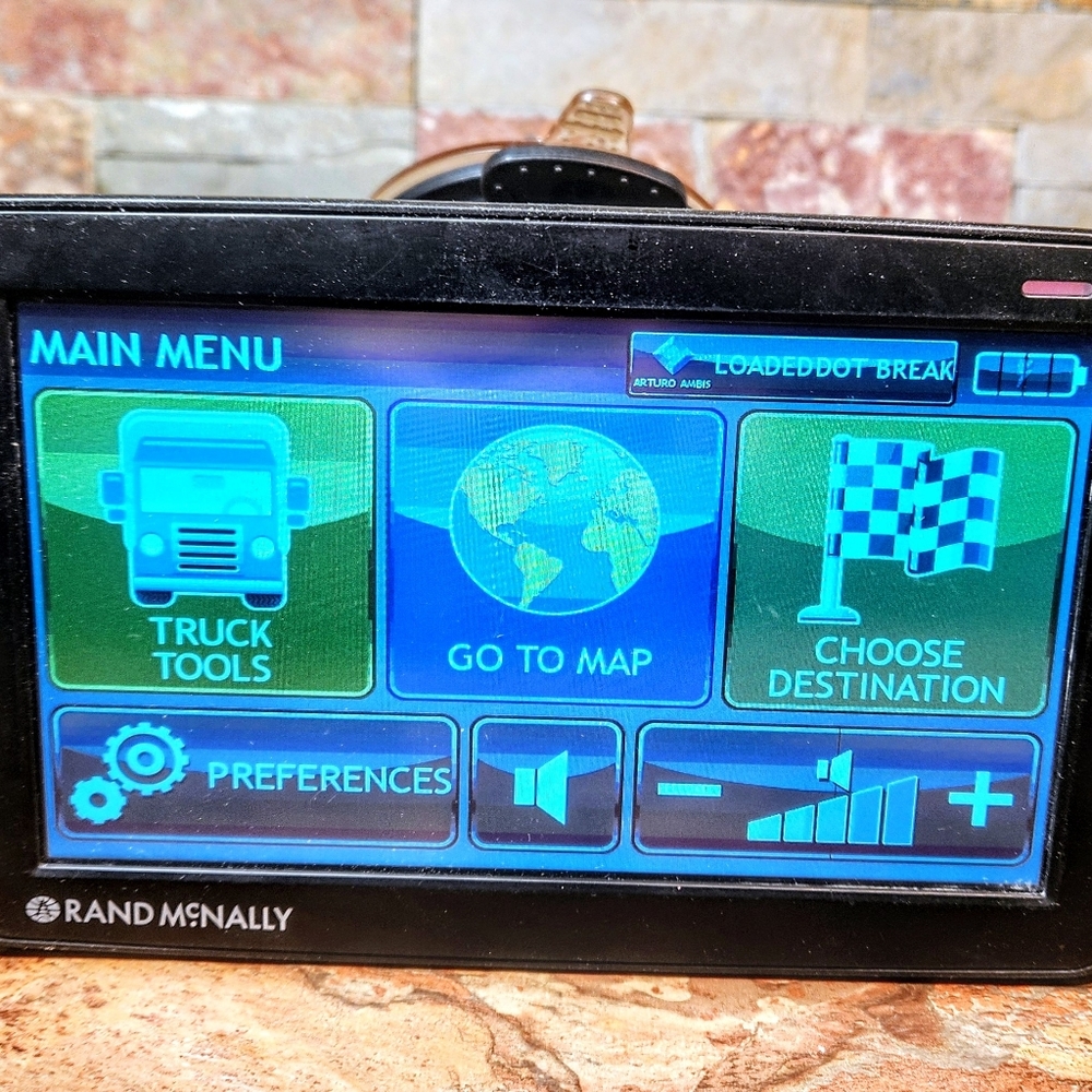 Rand McNally IntelliRoute Truckers (GPS) 7" • Model : TND-720 • Large Screen •